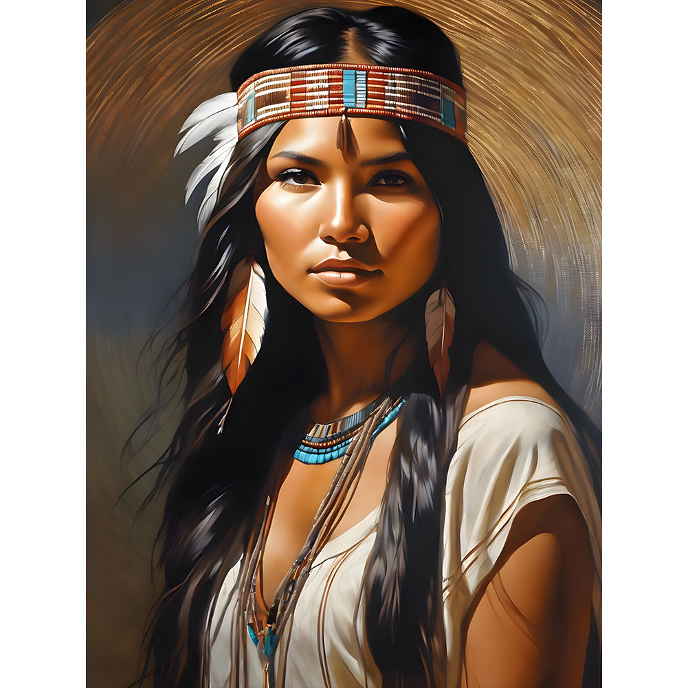 Diamond Painting - Full Round - Indian beauty (30*40CM)