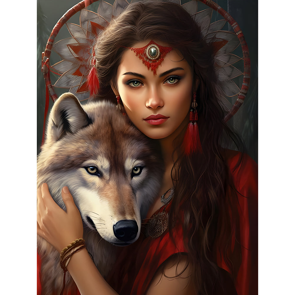 Diamond Painting - Full Round - Indian beauty (30*40CM)