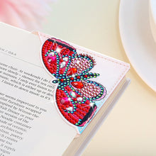 Load image into Gallery viewer, 12pcs Butterfly Leather DIY Diamond Painting Corner Bookmarks for Book Lovers
