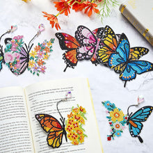 Load image into Gallery viewer, 8Pcs Butterfly Diamond Painting Bookmarks Acrylic DIY Diamond Art Bookmarks Kits
