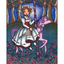 Load image into Gallery viewer, AB Diamond Painting - Full Round - Girl on horseback (40*50CM)
