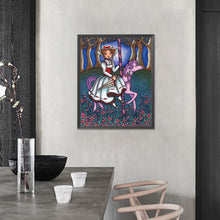 Load image into Gallery viewer, AB Diamond Painting - Full Round - Girl on horseback (40*50CM)
