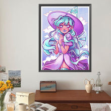 Load image into Gallery viewer, Diamond Painting - Full Round - Green-haired witch (40*50CM)

