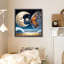Load image into Gallery viewer, Diamond Painting - Full Round - Beach moon butterfly (30*30CM)
