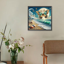 Load image into Gallery viewer, Diamond Painting - Full Round - Beach moon butterfly (30*30CM)
