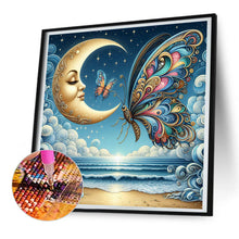 Load image into Gallery viewer, Diamond Painting - Full Round - Beach moon butterfly (30*30CM)
