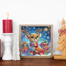Load image into Gallery viewer, Diamond Painting - Partial Special Shaped - Christmas atmosphere deer (30*30CM)
