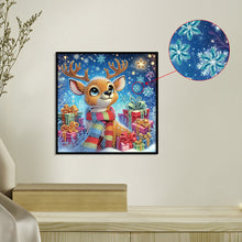 Load image into Gallery viewer, Diamond Painting - Partial Special Shaped - Christmas atmosphere deer (30*30CM)
