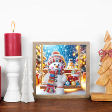 Load image into Gallery viewer, Diamond Painting - Partial Special Shaped - Christmas atmosphere snowman (30*30CM)
