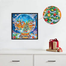 Load image into Gallery viewer, Diamond Painting - Partial Special Shaped - Christmas atmosphere crystal ball (30*30CM)
