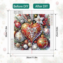 Load image into Gallery viewer, Diamond Painting - Partial Special Shaped - Christmas atmosphere colorful balls (30*30CM)
