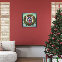 Load image into Gallery viewer, Diamond Painting - Full Round - Christmas wreath kittens (30*30CM)
