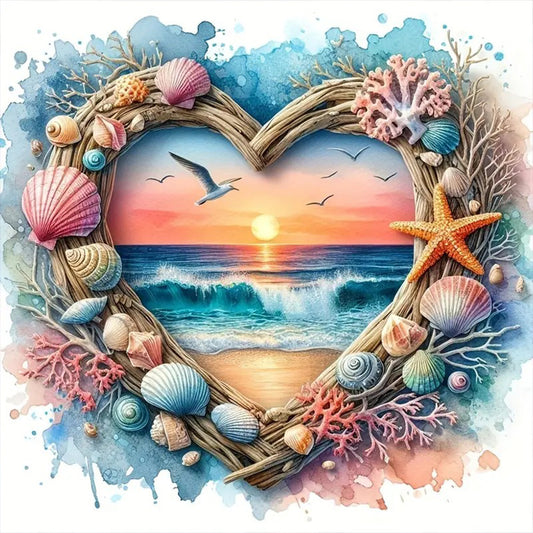 Diamond Painting - Full Round - Love ocean (40*40CM)