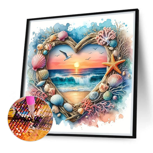 Diamond Painting - Full Round - Love ocean (40*40CM)