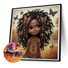 Load image into Gallery viewer, Diamond Painting - Full Round - Butterfly girl (30*30CM)
