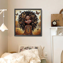 Load image into Gallery viewer, Diamond Painting - Full Round - Butterfly girl (30*30CM)
