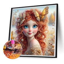 Load image into Gallery viewer, Diamond Painting - Full Round - Butterfly girl (30*30CM)
