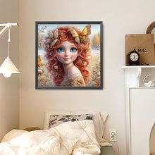 Load image into Gallery viewer, Diamond Painting - Full Round - Butterfly girl (30*30CM)
