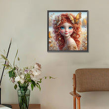 Load image into Gallery viewer, Diamond Painting - Full Round - Butterfly girl (30*30CM)
