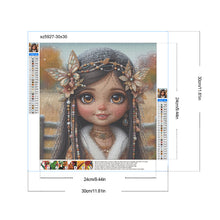 Load image into Gallery viewer, Diamond Painting - Full Round - Butterfly girl (30*30CM)
