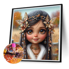 Load image into Gallery viewer, Diamond Painting - Full Round - Butterfly girl (30*30CM)
