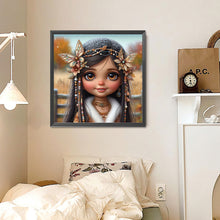 Load image into Gallery viewer, Diamond Painting - Full Round - Butterfly girl (30*30CM)
