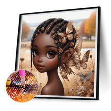 Load image into Gallery viewer, Diamond Painting - Full Round - Butterfly girl (30*30CM)
