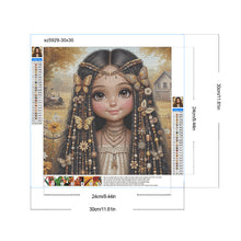 Load image into Gallery viewer, Diamond Painting - Full Round - Butterfly girl (30*30CM)
