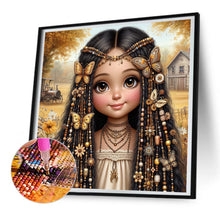 Load image into Gallery viewer, Diamond Painting - Full Round - Butterfly girl (30*30CM)

