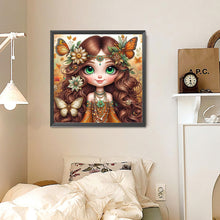 Load image into Gallery viewer, Diamond Painting - Full Round - Butterfly girl (30*30CM)
