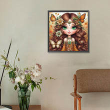 Load image into Gallery viewer, Diamond Painting - Full Round - Butterfly girl (30*30CM)
