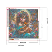 Load image into Gallery viewer, Diamond Painting - Full Round - Girl and deer (50*50CM)
