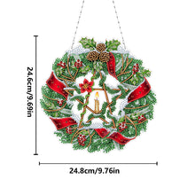 Load image into Gallery viewer, Acrylic Special Shape DIY Diamond Garland Pendant Kit Christmas Bow for Beginner
