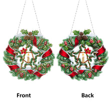 Load image into Gallery viewer, Acrylic Special Shape DIY Diamond Garland Pendant Kit Christmas Bow for Beginner
