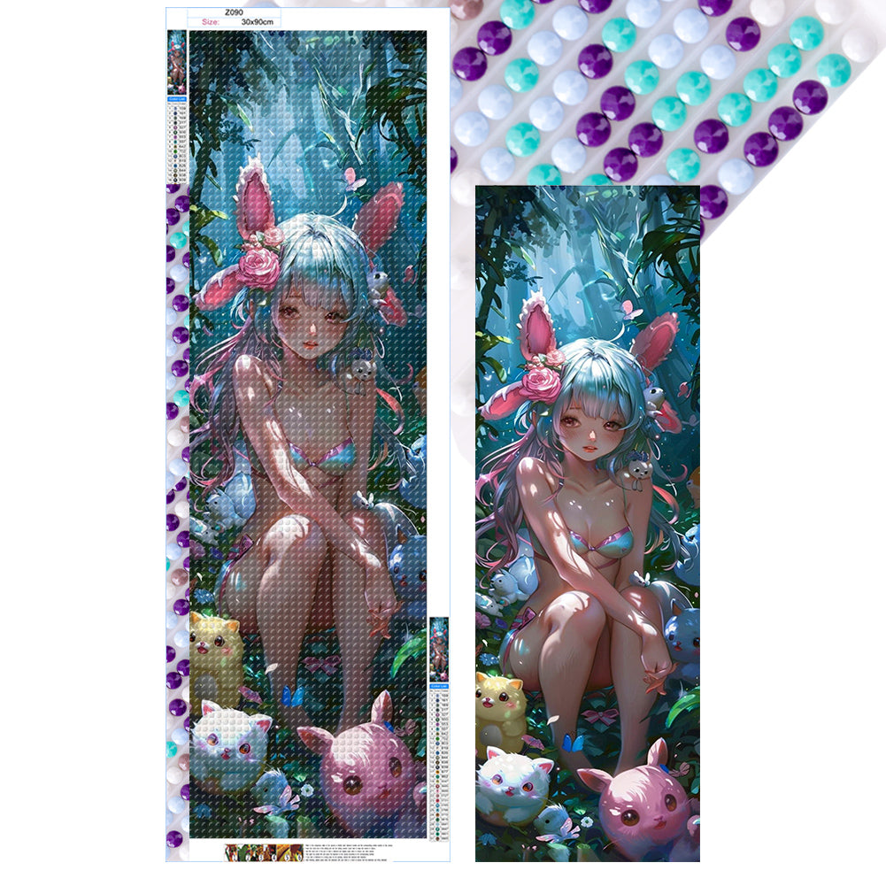 Diamond Painting - Full Round - Comic girl (30*90CM)