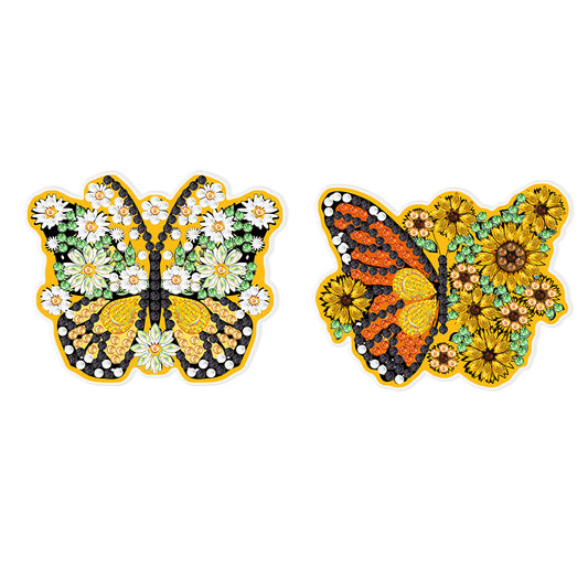 2Pcs Butterfly Rhinestones Napkin Holder DIY Napkin Holder for Table Decorations