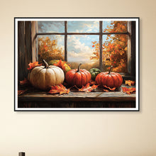 Load image into Gallery viewer, Diamond Painting - Full Round - Pumpkin window (50*40CM)
