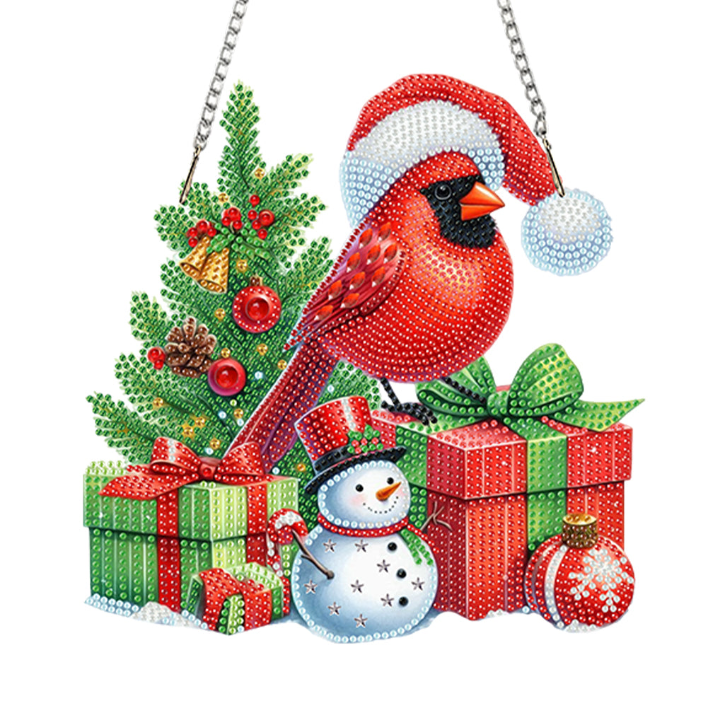 Acrylic Special Shape Christmas Animal Diamond Painting Ornaments for Art Crafts