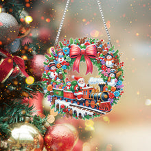 Load image into Gallery viewer, Acrylic Special Shape Christmas Animal Diamond Painting Ornaments for Art Crafts
