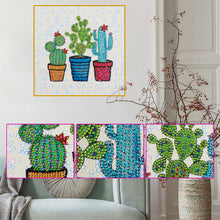 Load image into Gallery viewer, Diamond Painting - Full Crystal - Cactus in pot (30*30CM)
