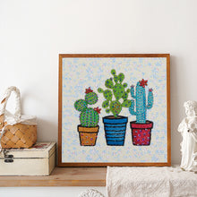 Load image into Gallery viewer, Diamond Painting - Full Crystal - Cactus in pot (30*30CM)
