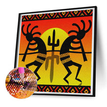 Load image into Gallery viewer, Diamond Painting - Full Round - Southwest tribal cactus (30*30CM)
