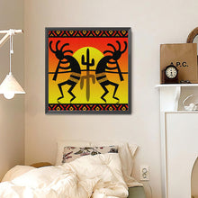 Load image into Gallery viewer, Diamond Painting - Full Round - Southwest tribal cactus (30*30CM)
