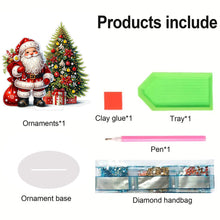 Load image into Gallery viewer, Christmas Table Top Diamond Painting Ornament Kits for Home Office Desktop Decor
