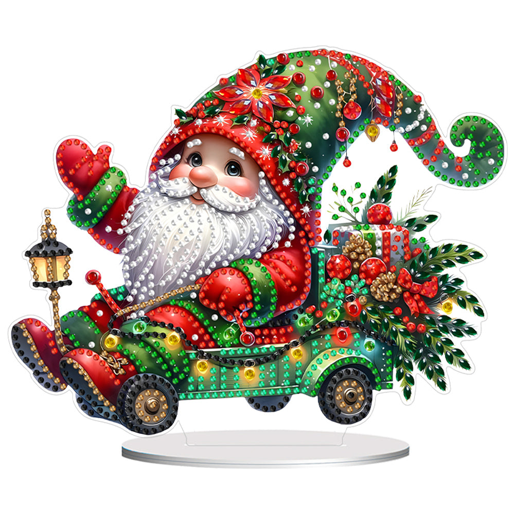 Christmas Table Top Diamond Painting Ornament Kits for Home Office Desktop Decor