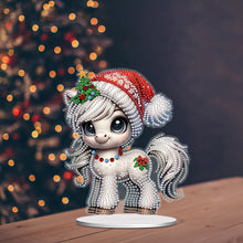 Load image into Gallery viewer, Christmas Table Top Diamond Painting Ornament Kits for Home Office Desktop Decor
