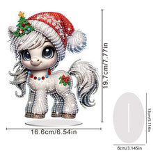 Load image into Gallery viewer, Christmas Table Top Diamond Painting Ornament Kits for Home Office Desktop Decor
