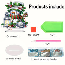 Load image into Gallery viewer, Christmas Table Top Diamond Painting Ornament Kits for Home Office Desktop Decor
