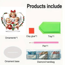Load image into Gallery viewer, Christmas Table Top Diamond Painting Ornament Kits for Home Office Desktop Decor
