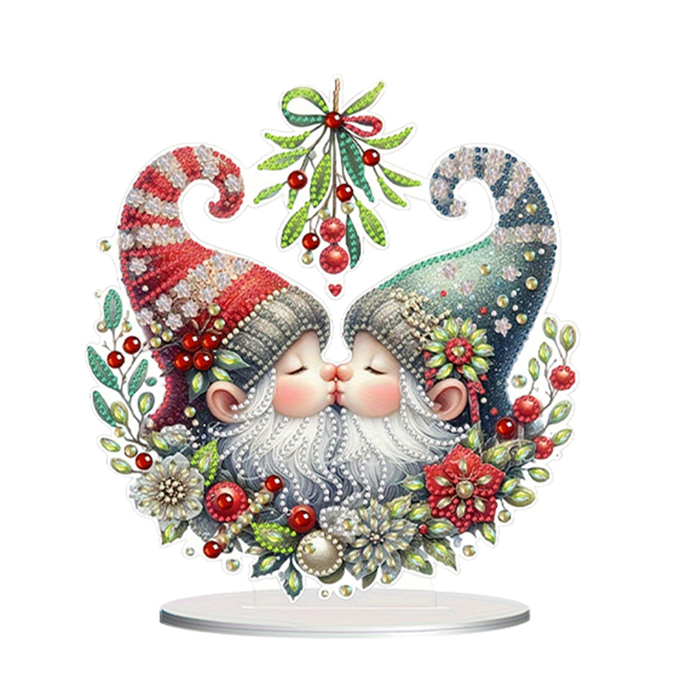 Christmas Table Top Diamond Painting Ornament Kits for Home Office Desktop Decor